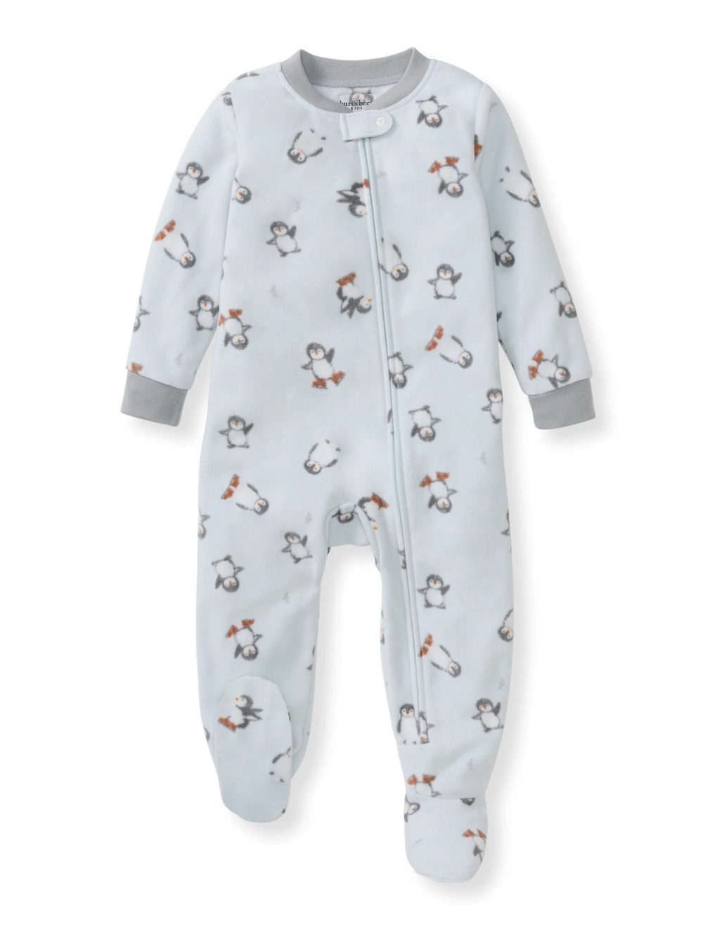 Burt’s Bees Toddler Penguins 🐧 On Ice 🧊 Micro-fleece Pajamas 5T